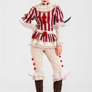Halloween Horror Stephen King It Clown Pennywise Costume Adult Ladies xsmall